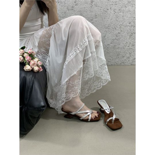 Damen elegante Slingback Sandalen mit präziser Riemchenführung EB