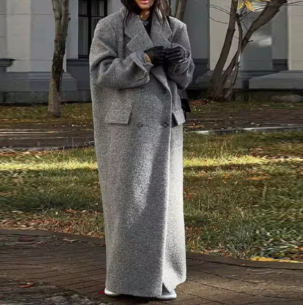 Damen Oversized Wollmantel EB