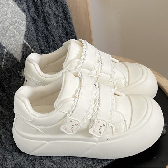 Damen Sneaker mit verstellbaren Klettverschlussriemen und komfortabler Sohle EB