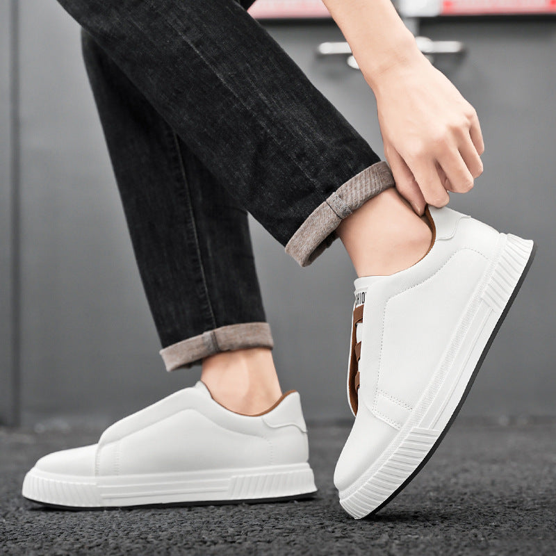Damen Bequeme Slip-On Sneakers mit elastischen Bändern EB