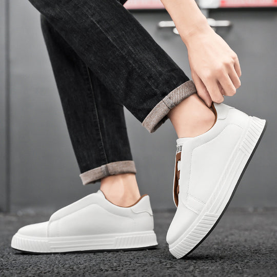 Damen Bequeme Slip-On Sneakers mit elastischen Bändern EB