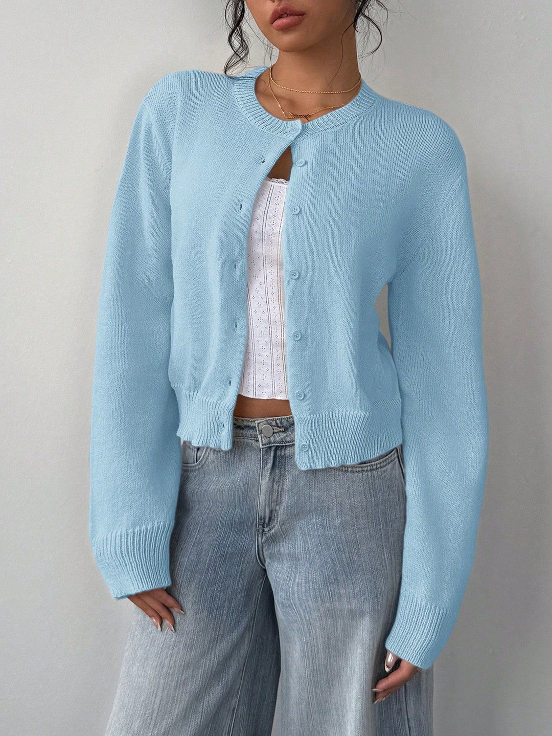Damen Strickjacke im Oversized-Stil EB