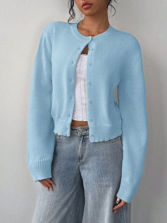 Damen Strickjacke im Oversized-Stil EB