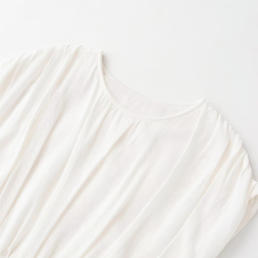 Damen modisches Oversize-Top mit raffiniertem Bund EB