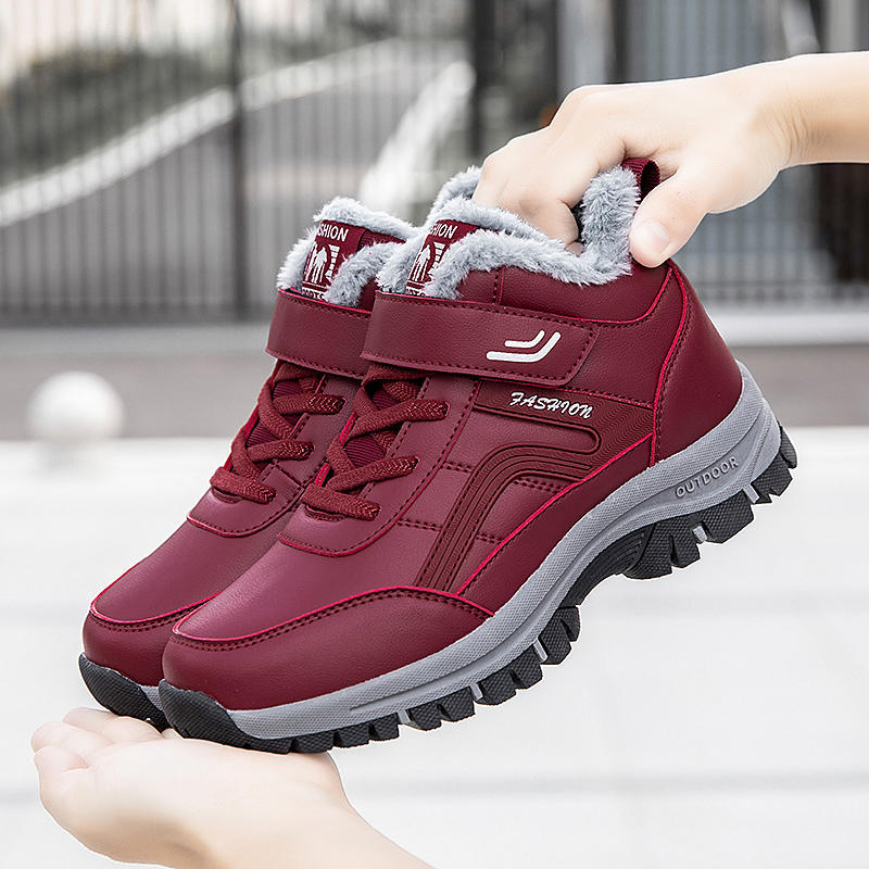 Damen Sportliche Winter Sneaker mit Warmfutter und rutschfester Sohle EB