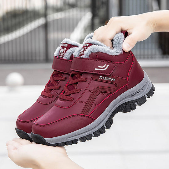 Damen Sportliche Winter Sneaker mit Warmfutter und rutschfester Sohle EB