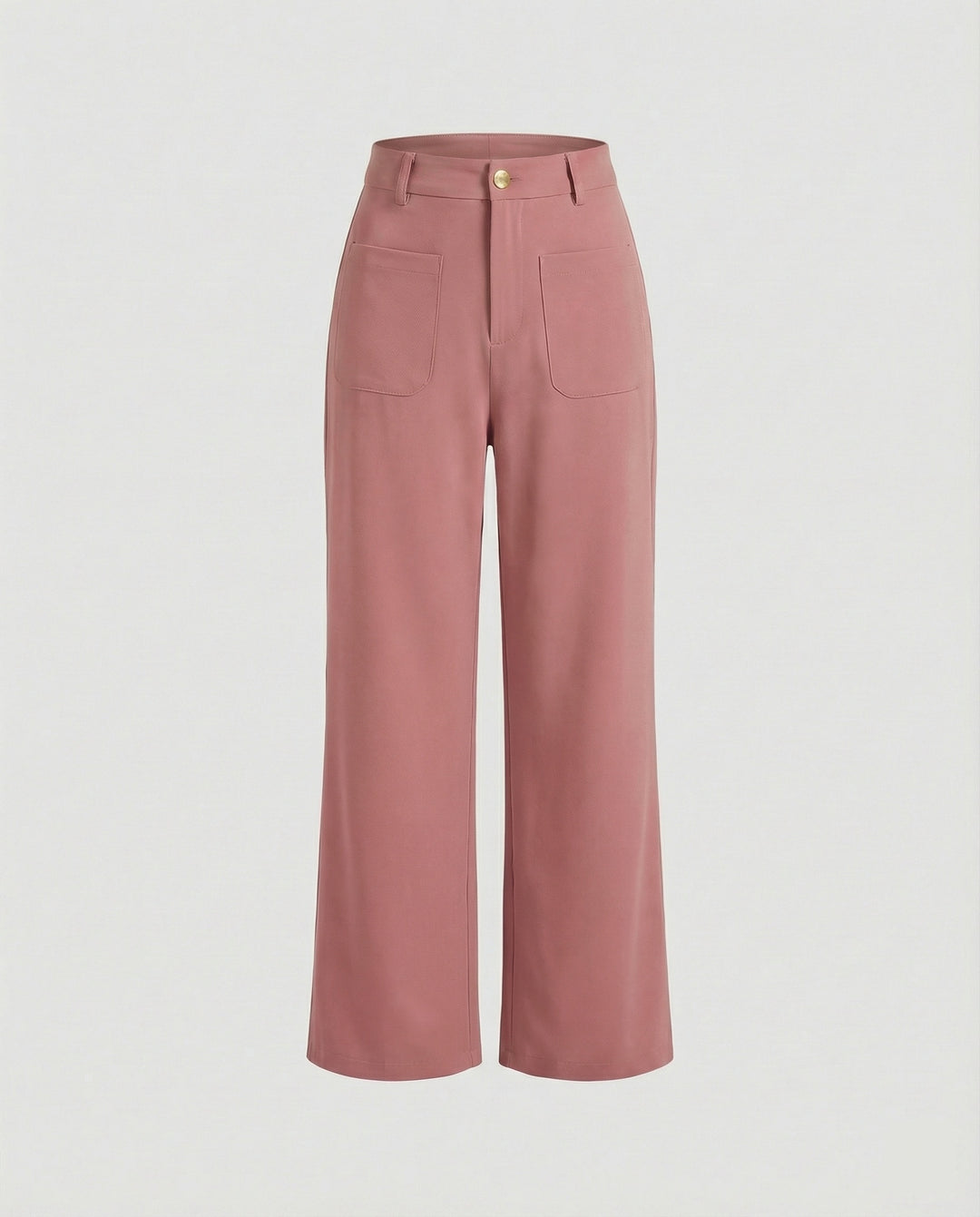 Damen Weite Stoffhose Damen mit Taschen
