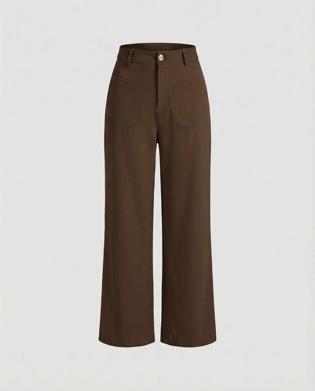 Damen Weite Stoffhose Damen mit Taschen
