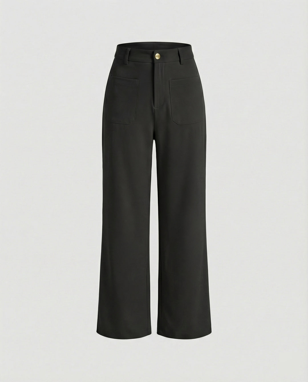 Damen Weite Stoffhose Damen mit Taschen