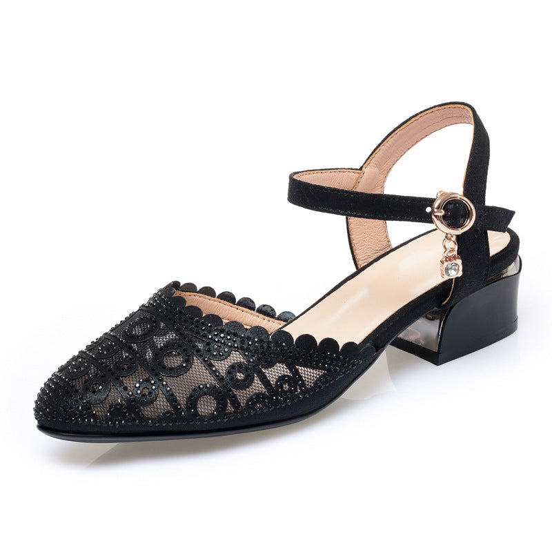 Damen elegante Ballerinas mit modischer Riemchenverzierung und komfortablem Fußbett EB