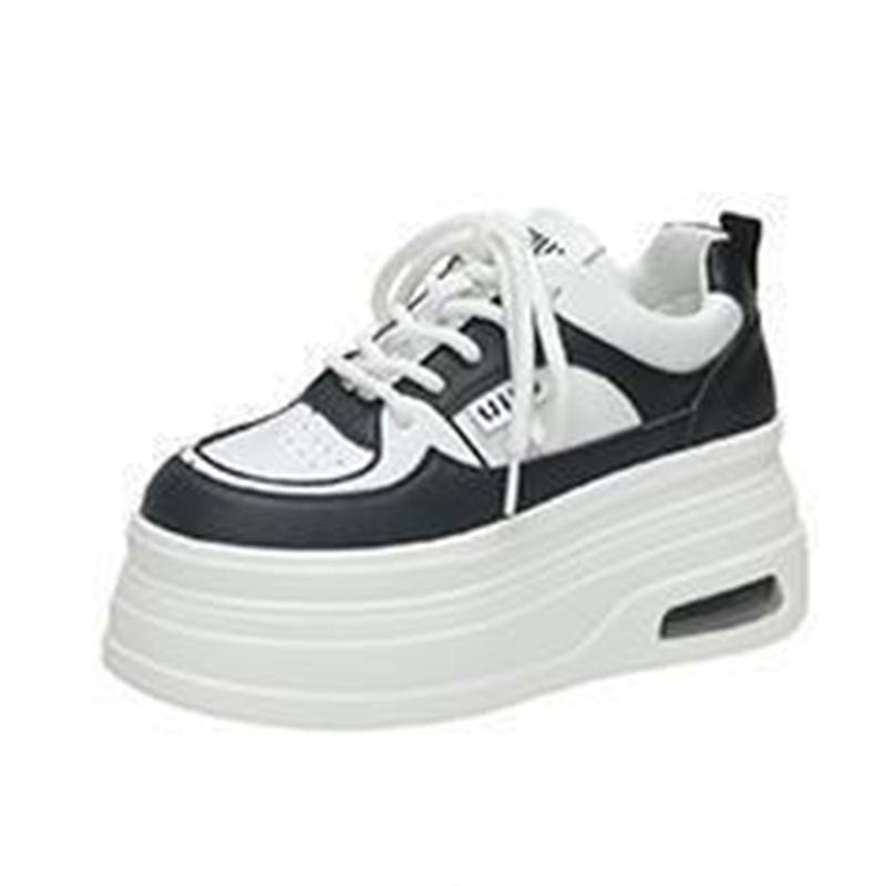 Damen Plateau Sneakers mit trendigem zweifarbigem Design und verstärkter Dämpfung EB