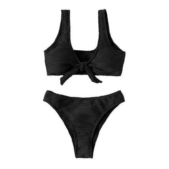 Damen Bikinislip mit modernem Rippendesign EB