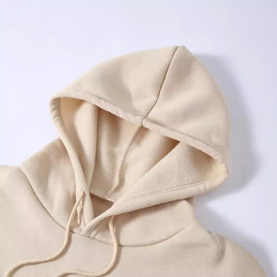 Damen Oversized Kapuzenpullover mit Kängurutasche EB