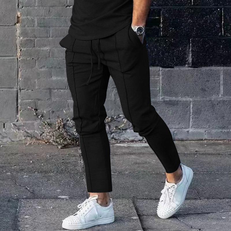 Herren Sportliche Freizeithose mit seitlichen Taschen und elastischem Bund EB