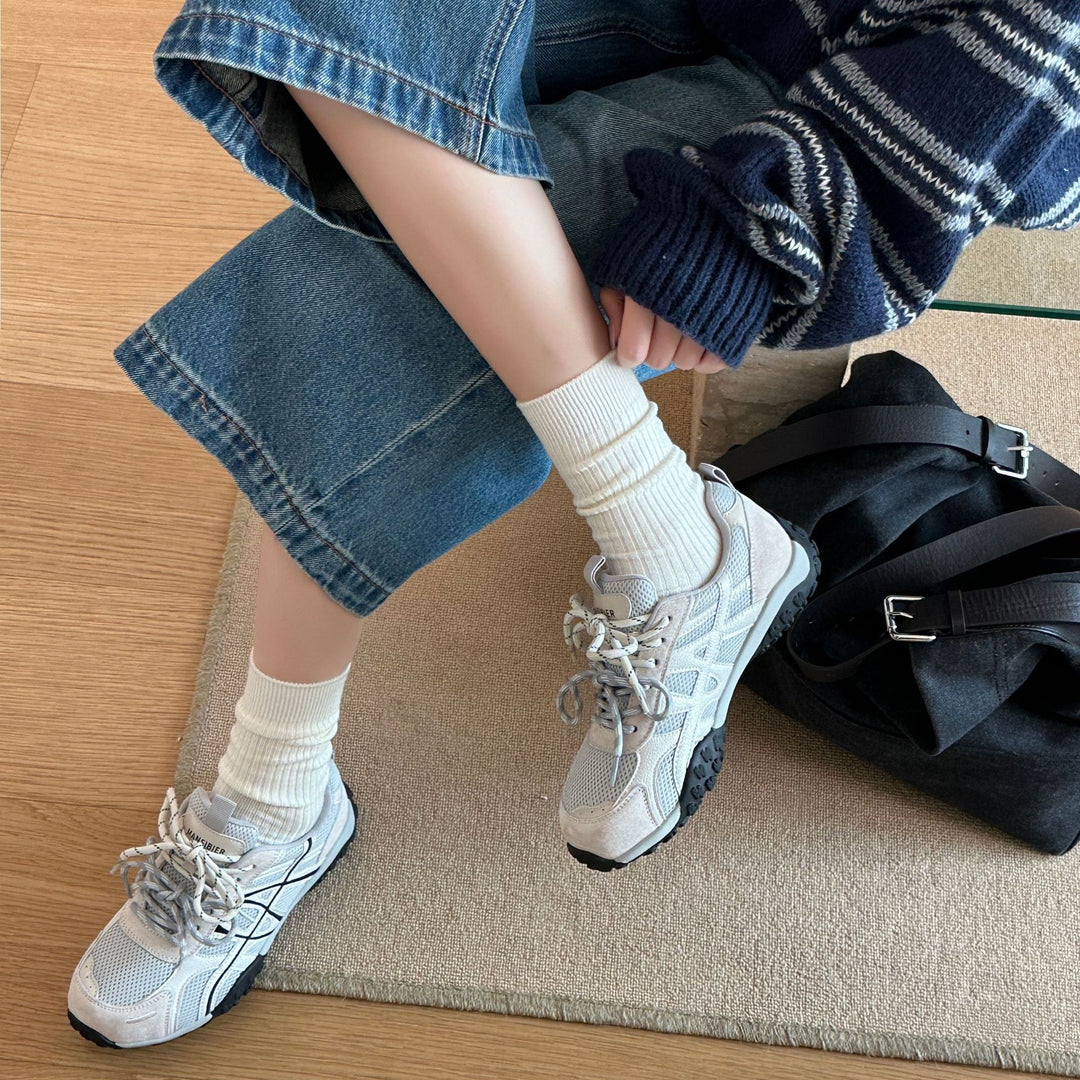 Damen Sportliche Trail Sneakers mit atmungsaktiver Mesh-Oberfläche und rutschfester Sohle EB