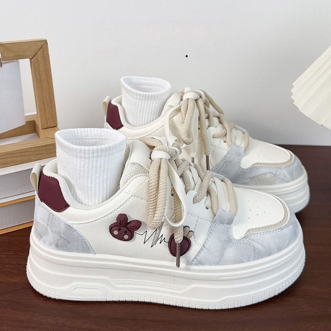 Damen Sportliche Sneakers mit verspielten Tierapplikationen und komfortabler Dämpfung EB