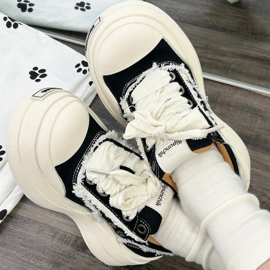 Damen Plateau-Sneaker mit modischem Design und großzügiger Dämpfung EB