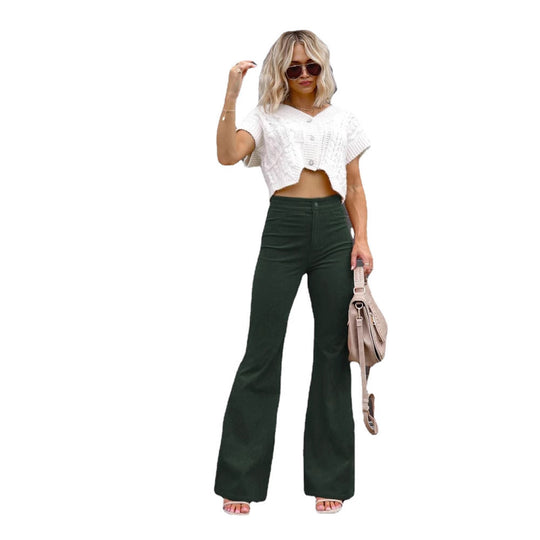 Damen Flared Jeans mit hohem Bund und tailliertem Schnitt EB
