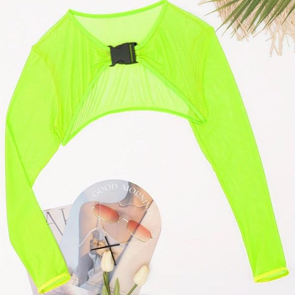 Damen Sportliches Netzoberteil EB