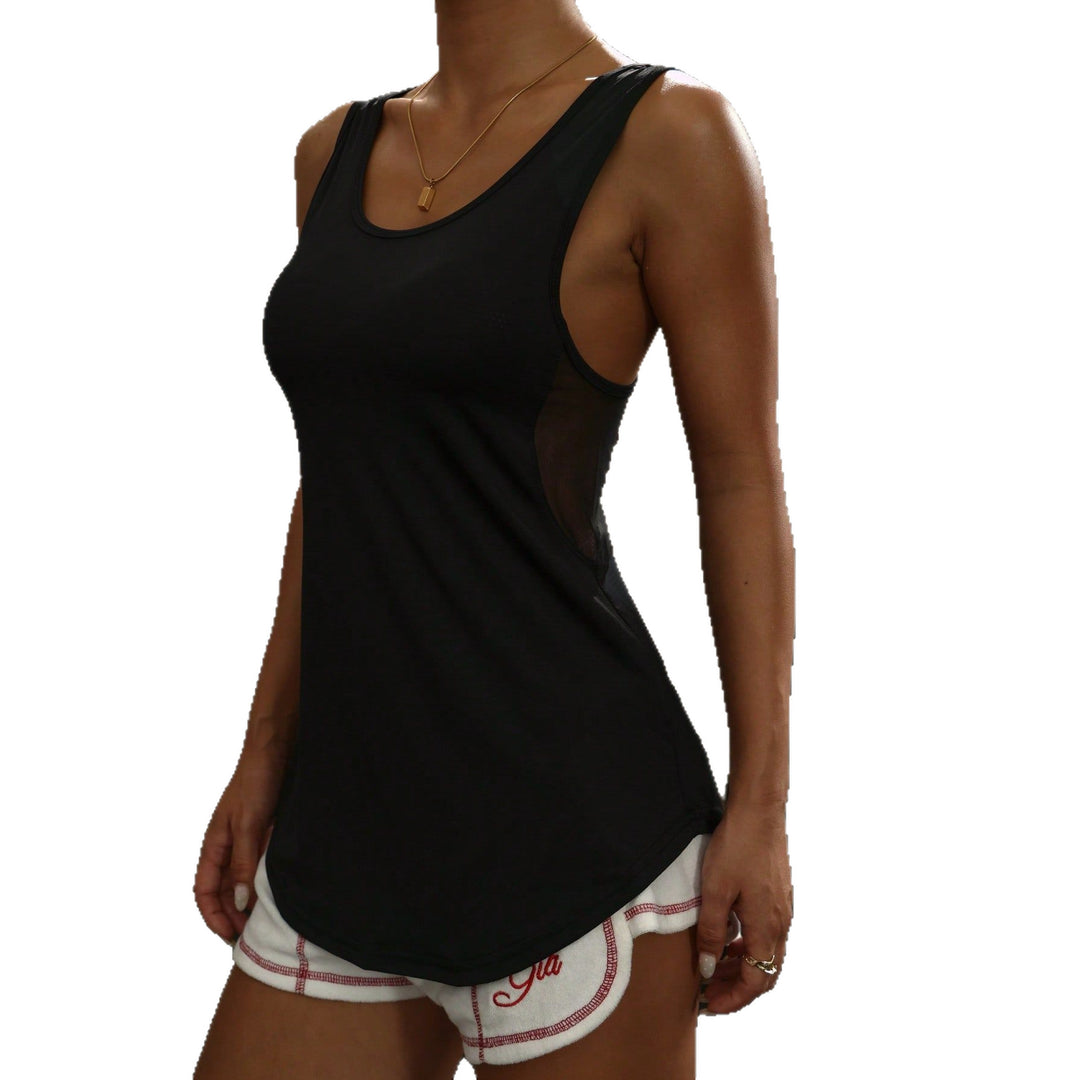Damen Sportliches Funktionsshirt mit Mesh-Einsätzen EB