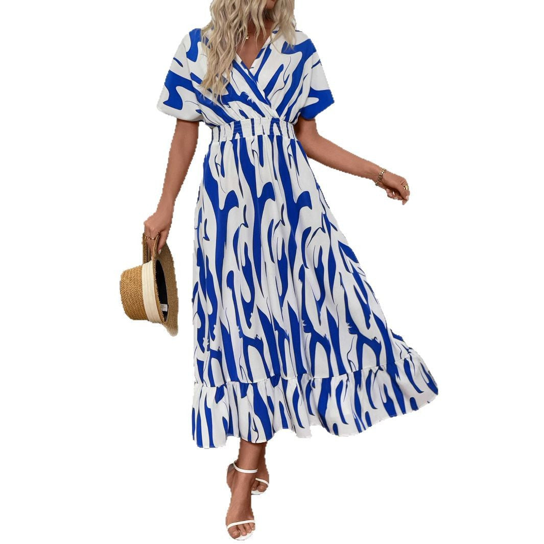 Damen Maxikleid mit fließendem Schnitt EB