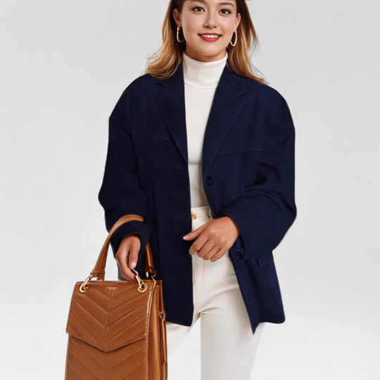 Damen eleganter Wildlederblazer EB