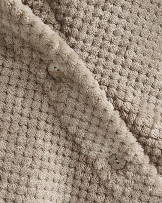 EB | Abgerundeter Saum Kapuzen Sweatshirtjacke