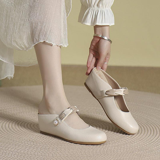Damen elegante Ballerinas mit modischem Schleifen-Design EB
