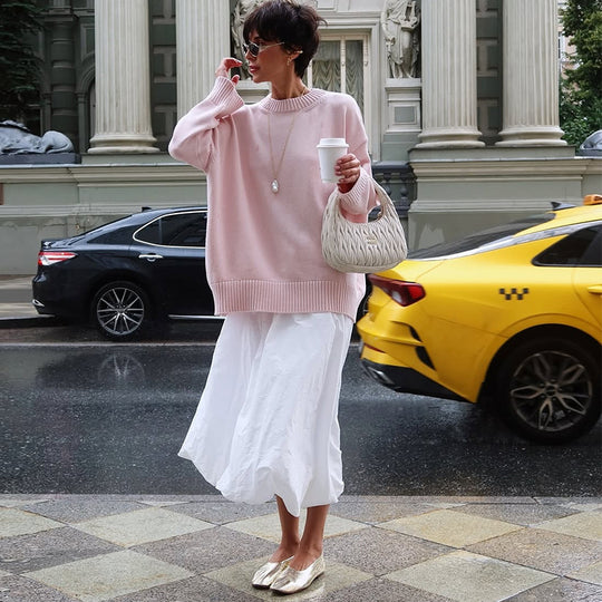 Damen Oversize-Strickpullover EB