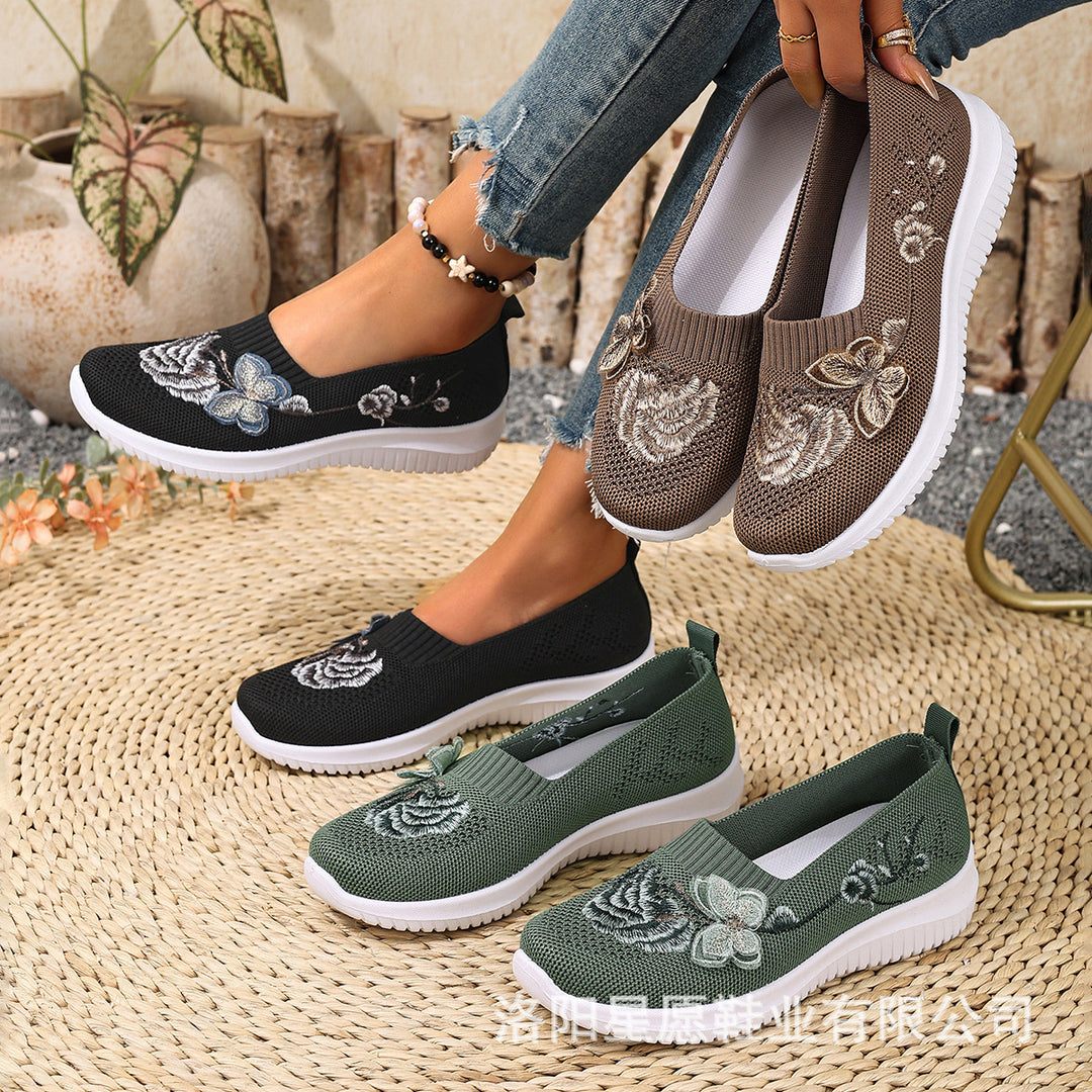 Damen Sneaker mit floralem Design EB