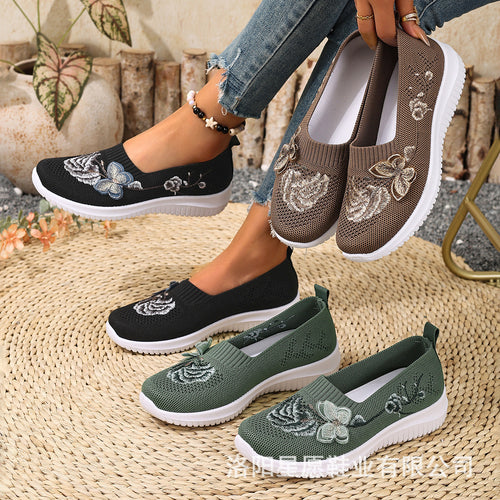 Damen Sneaker mit floralem Design EB
