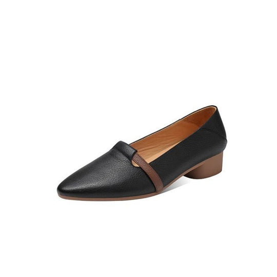 Damen Elegante Ballerinas mit schickem Riemchen und hochwertigem Lederoberteil EB