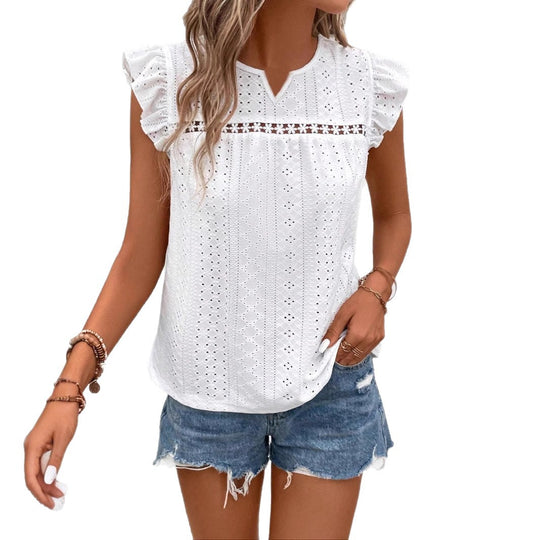 Damen Spitzenbluse EB