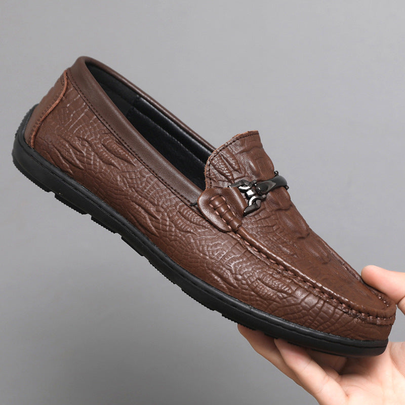 Herren Mokassins mit eleganter Prägung EB