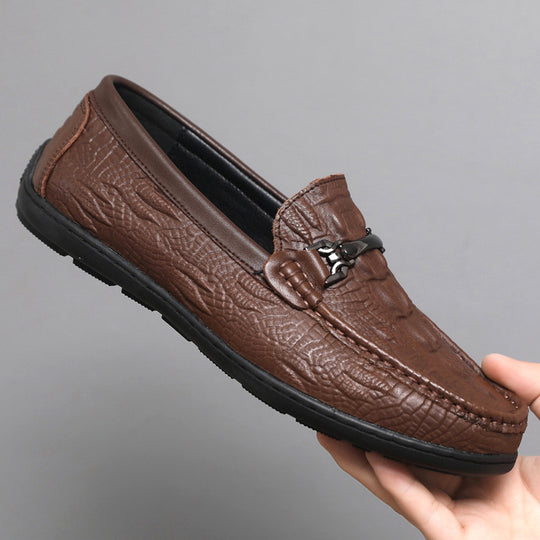 Herren Mokassins mit eleganter Prägung EB