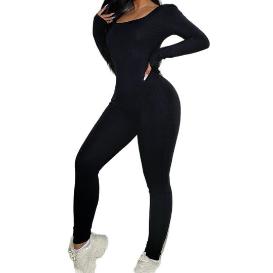 Damen Hochdehnbarer Jumpsuit EB
