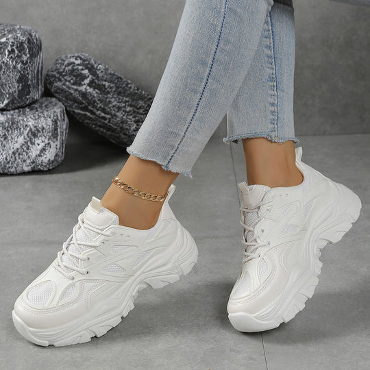 Damen Sportliche Sneakers mit ergonomischem Design und atmungsaktiver Oberflächenstruktur EB