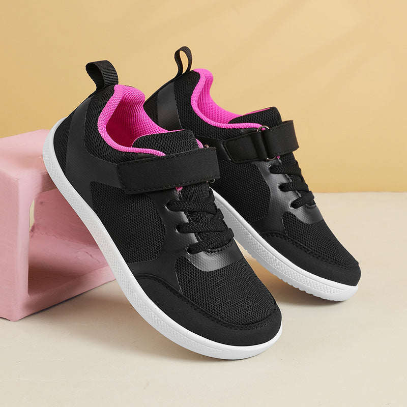 Unisex nan leichte Mesh-Sneaker mit elastischem Schnürsystem, Klettverschluss und EVA-Zwischensohle EB