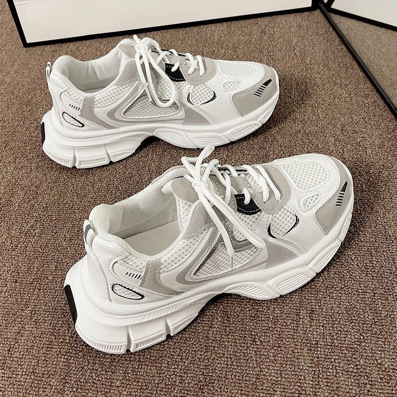 Damen Sportliche Lauf Sneakers mit atmungsaktivem Obermaterial und dämpfender Sohle EB