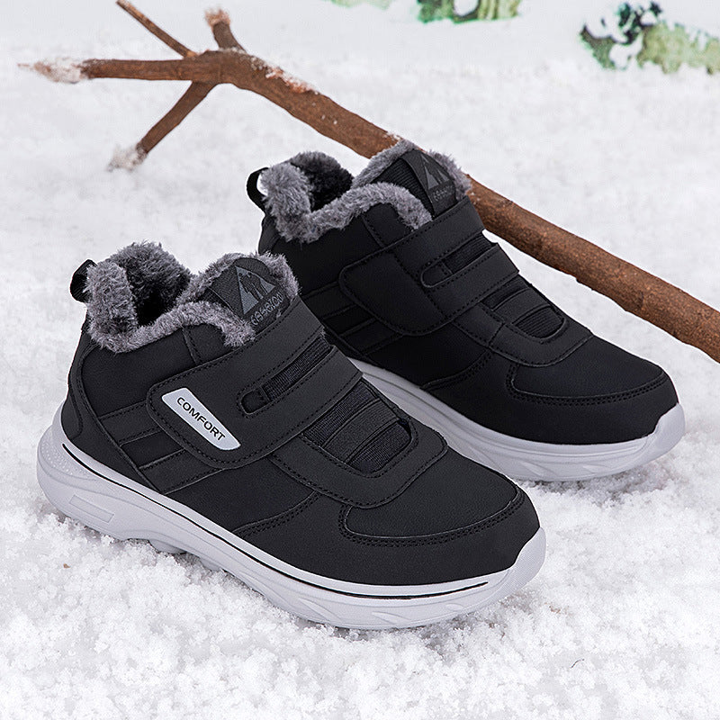 Damen isolierte Winter-Sneaker mit praktischem Klettverschluss und weichem Innenfutter EB