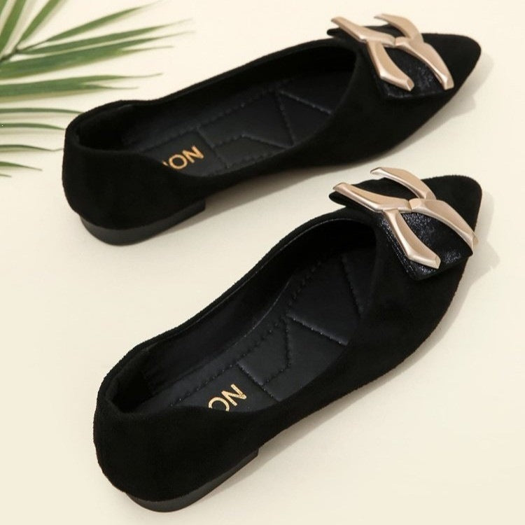 Damen Ballerinas mit modischem Schleifen-Detail EB