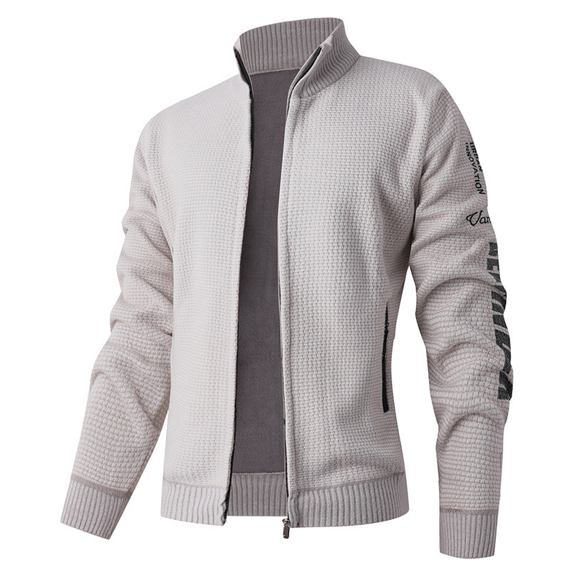 Herren gesteppte Freizeitjacke mit hohem Kragen und modernem Innenfutter EB