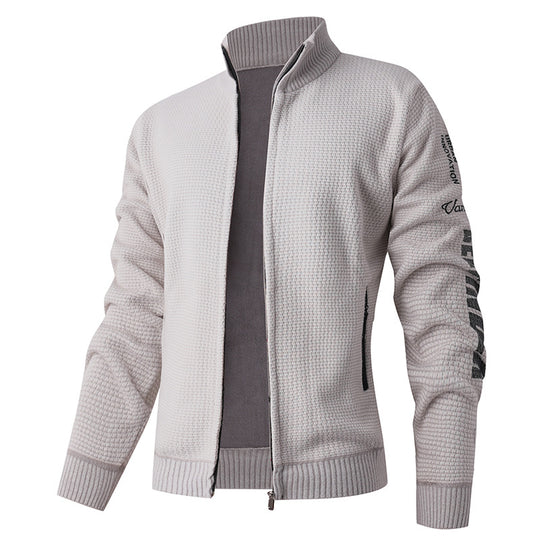 Herren gesteppte Freizeitjacke mit hohem Kragen und modernem Innenfutter EB