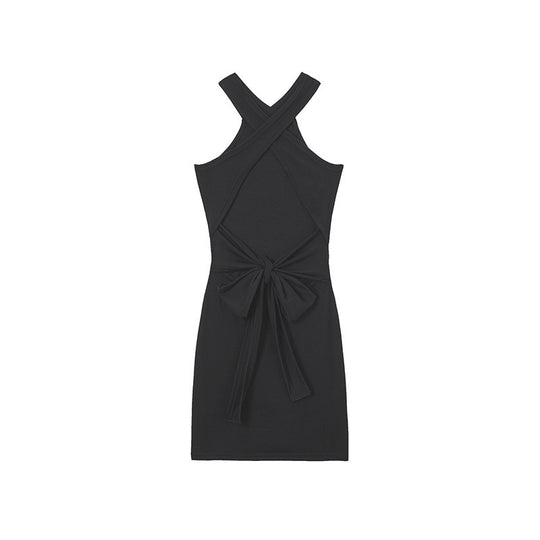 Damen Knotendetail Bodycon Kleid EB