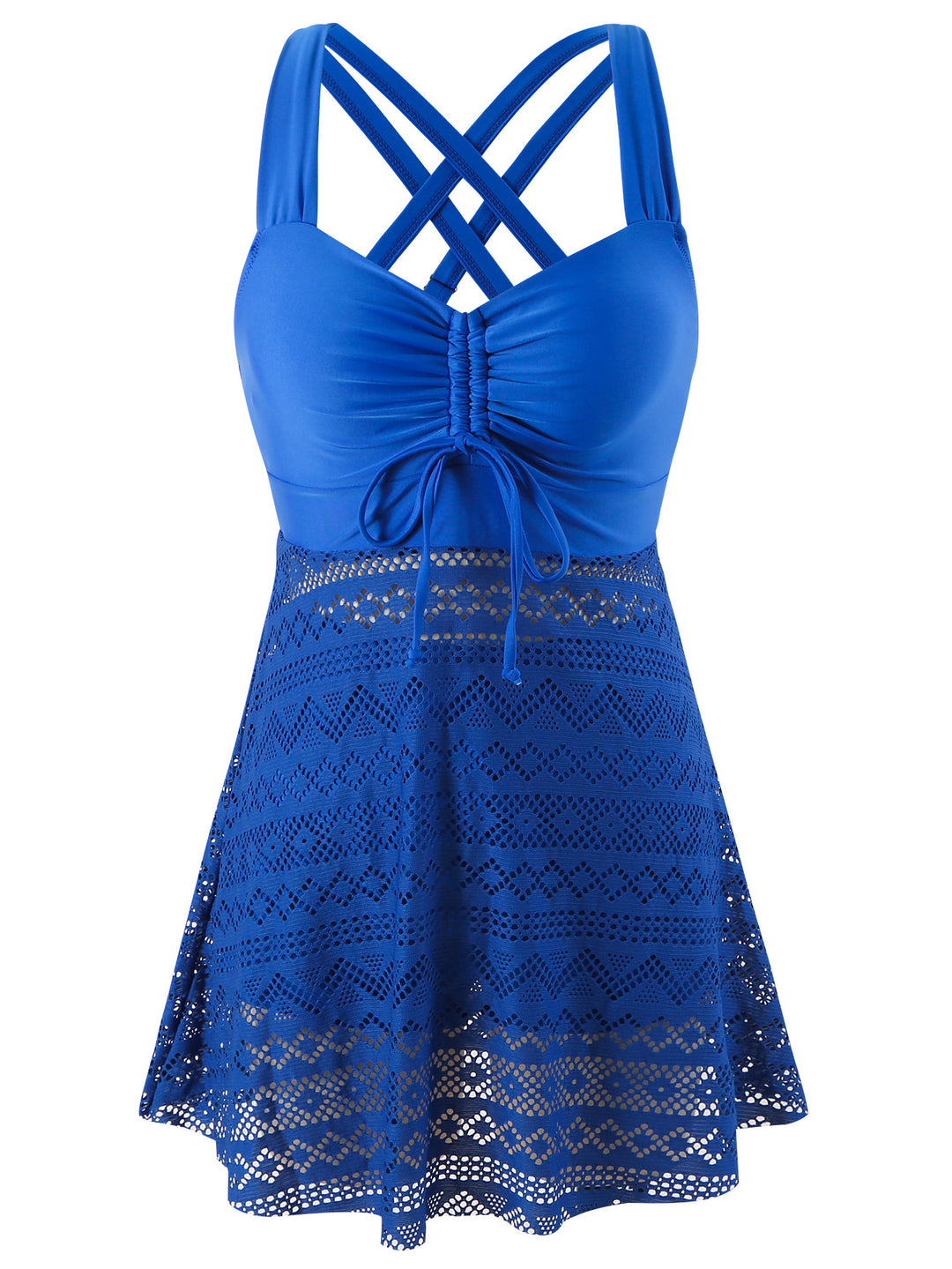 Damen Schwimmkleid mit raffinierter Rückenpartie und sehr elastischer Stoffqualität EB
