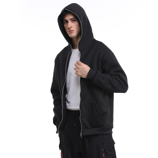 Unisex nan leichter Reißverschluss-Hoodie mit minimalistischer Nahtführung und ergonomischer Kapuze EB