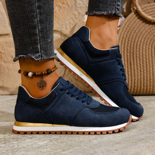 Damen Sportliche Sneakers mit atmungsaktiver Mesh-Oberfläche und rutschfester Sohle EB