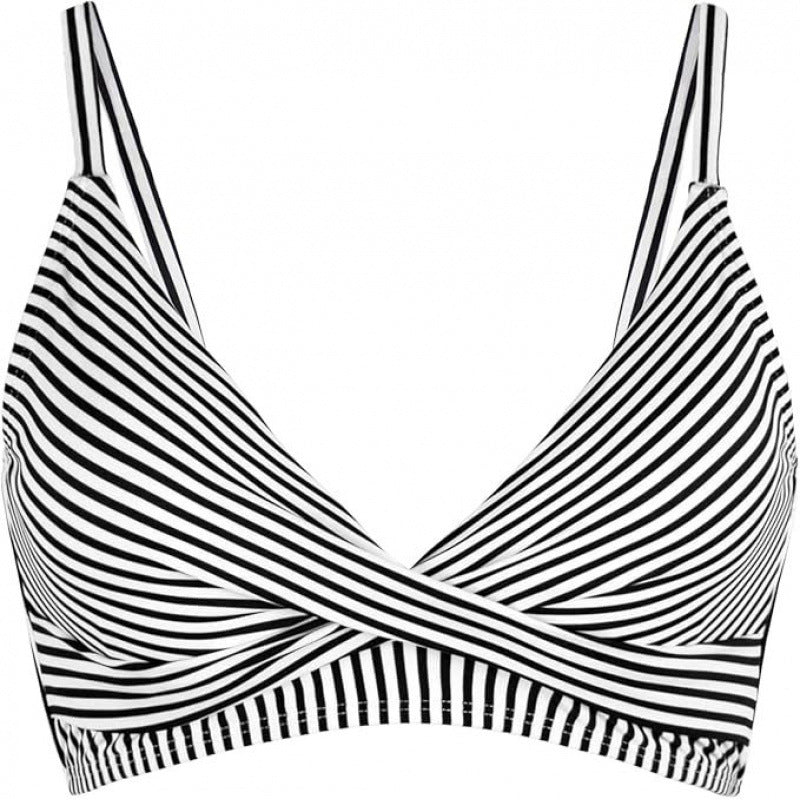 Damen Sportliches Bikini-Oberteil mit Wickel-Design EB