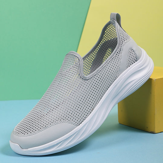 Herren nan atmungsaktiver Netz-Sportschuh mit Schlupfform und stoßdämpfender Laufsohle EB