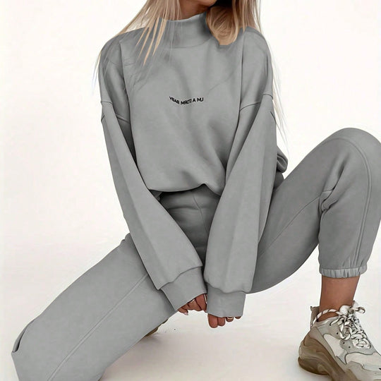 Damen Oversized Sweatshirt und Jogginghose Set EB